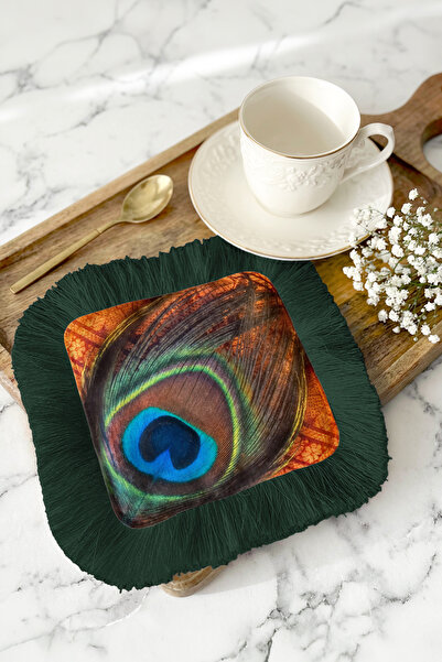 Evimde Bambaşka Șervețele atrăgătoare cu franjuri în stil păun pentru prezent...