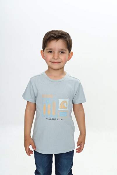 Toontoy Tricou cu mânecă scurtă cu imprimeu pentru băiat