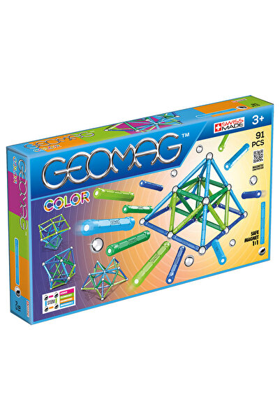 GEOMAG Set magnetic 91 piese colorate