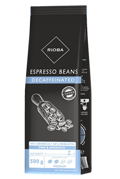 Rioba Boabe de cafea, decofeinizate, Rioba, 500 g