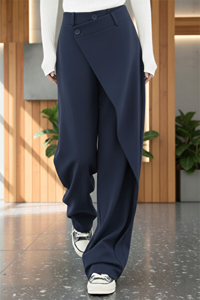 bshood X Nurbeli Asymmetrical Design Palazzo Pants
