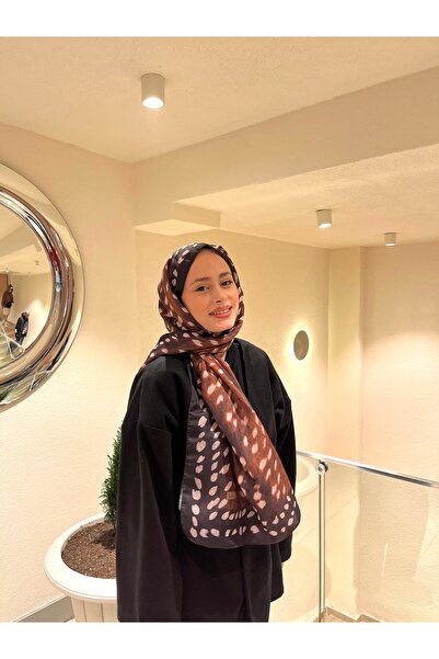 YILDIZ SCARFS Ceylan Bambi Patterned Cotton Soft Shawl