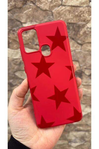 Vip Case Samsung Galaxy A21S Compatible Red Star Silicone Shock Absorbing Cla...