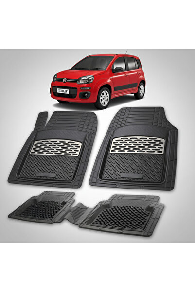 TEAMCAR Συμβατά πατάκια Fiat Panda III 2012-σήμερα | Ασημί