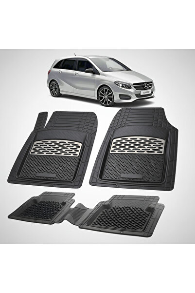 TEAMCAR Συμβατά πατάκια δαπέδου Mercedes-Benz B-Class W246 2011-2018 | Ασημί