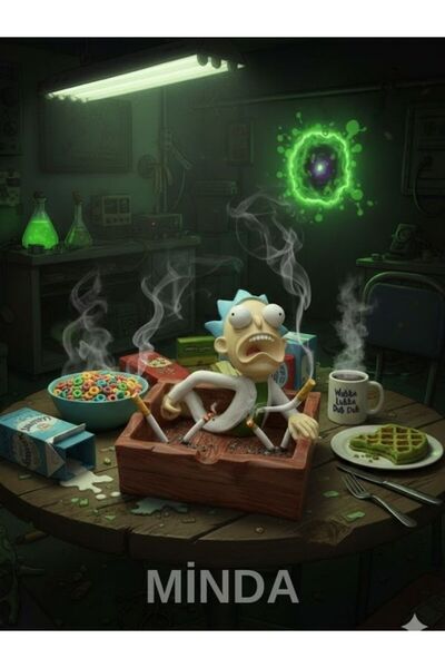 MINDA Rick and Morty Temalı Küllük Kül Tablası