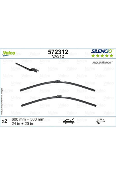 VALEO Μάκτρο υαλοκαθαριστήρα 572312