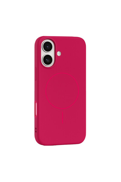 Paladyum Case iPhone 17 Compatible Premium Magsafe Velvet Silicone Pink Jully...