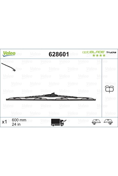 VALEO Μάκτρο υαλοκαθαριστήρα 628601
