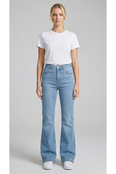 ENZİM JEANS Women's Super High Waist Bootcut / Spanish Flare Jeans