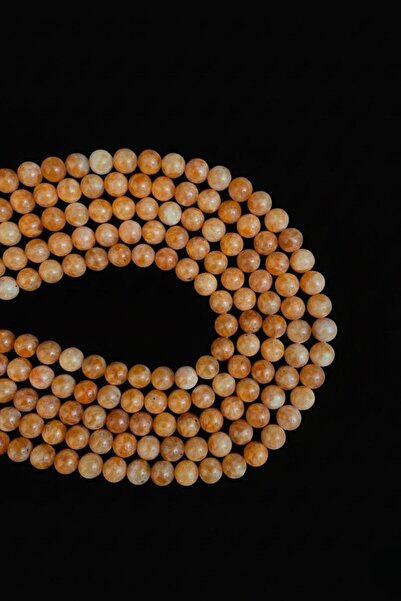 Dünya Doğal Taş Șir de pietre de calcit portocaliu de 8 MM