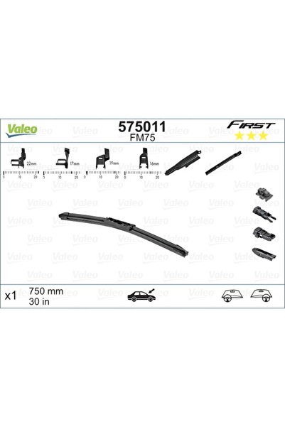 VALEO Μάκτρο υαλοκαθαριστήρα 575011