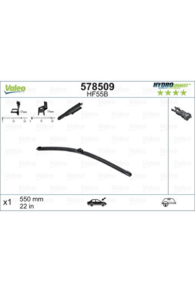 VALEO Lamelă ștergătoare 578509