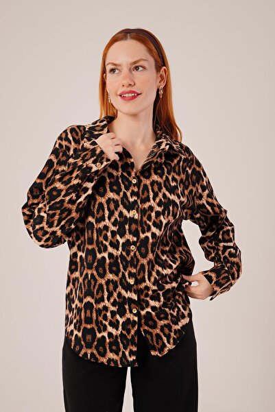 Wear Up Leopard Pattern Comfortable Fit Shirt