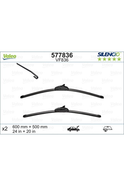 VALEO Lamelă ștergătoare 577836