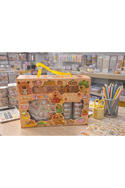 AYDAN26 🌈 CapyBara Tam Set – Sticker & Bant Koleksiyonu
