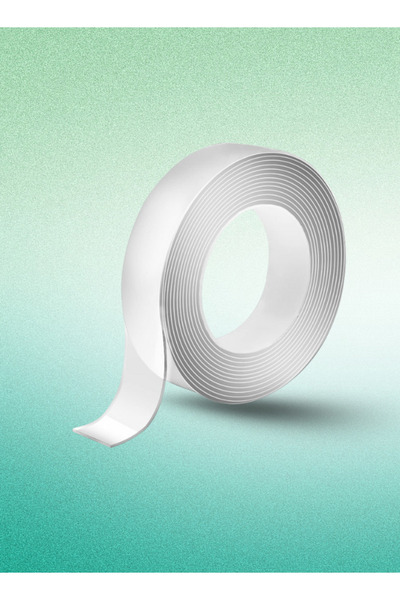 Generic Nano Transparent Double-Sided Glue Tape – Strong & Washable (3m × 2cm)