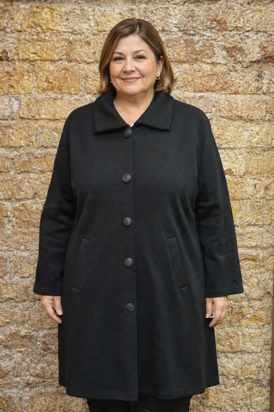 Zeynep Örme Sade Çelik Örme Anne Kabanı