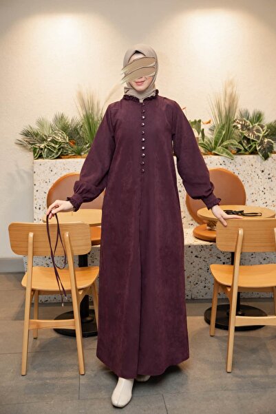 Nissra Ankanoor Front Brit Buttoned Modal Dress Anka265139