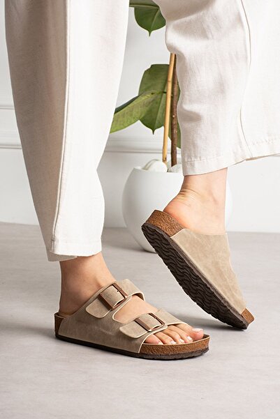 starmarj Unisex Ortopedik Tabanlı Terlik Çift Bantlı Tokalı Günlük Rahat Ev &...