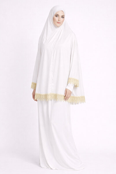 AL HANNAN TEX Women's Hijab Prayer Dress Double Piece Embroidered High Qualit...