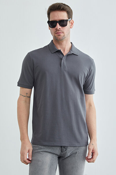 Fulla Moda Tricou simplu din piqué cu guler polo