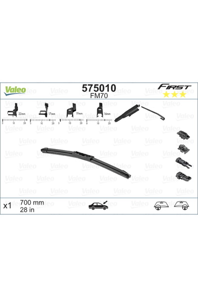 VALEO Lamelă ștergătoare 575010