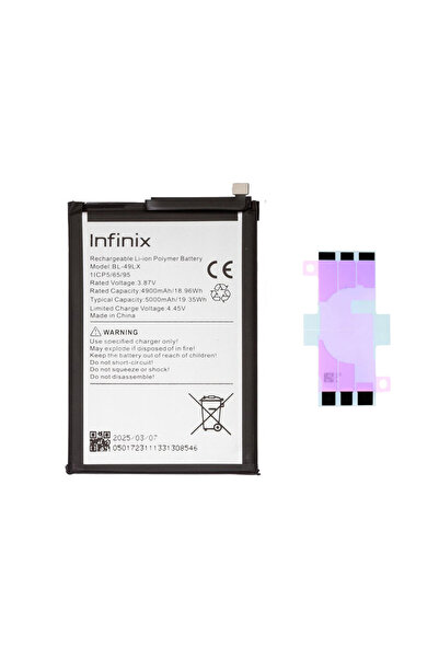 Yedcom İnfinix HOT 20S BL-49LX Batarya Pil Yüksek Kalite Denenmiş Yeni Tarihli