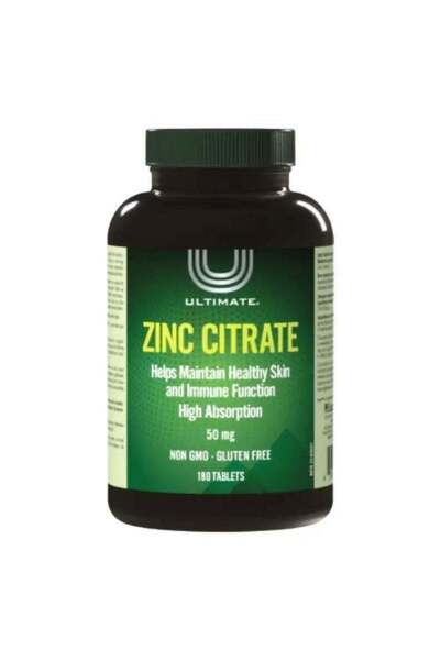 ULTIMATE Zinc Citrate 50MG Tab 180s