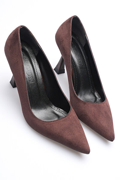 AleWomen Brown Suede Pointed Toe 9 cm Heel Ernio Stiletto Women's Shoes