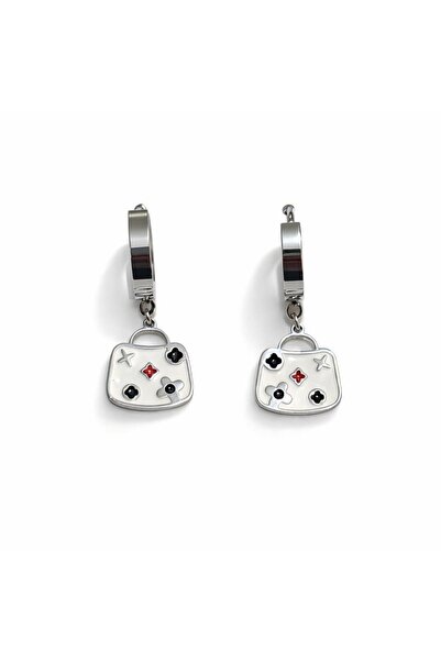Archhazel Jewelery Luna Bag Dangle Steel Earrings