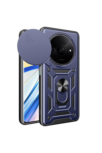 Techsuit Θήκη προστασίας κάμερας Xiaomi Redmi A3 σειρά CamShield, μπλε