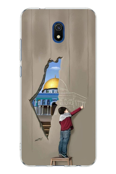 TechTree Redmi 8A Compatible Al-Aqsa Mosque Wall Printed Silicone Case