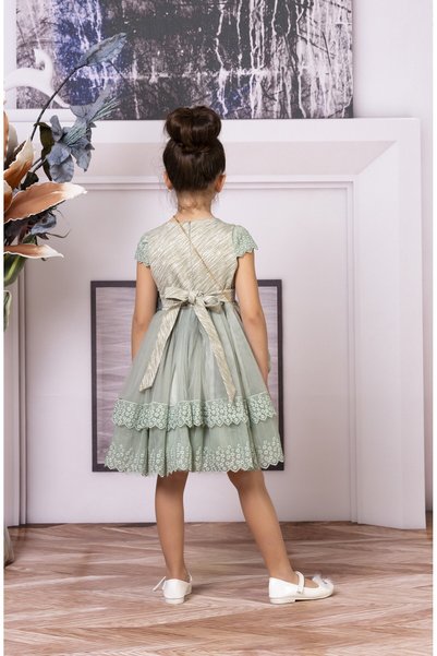 SÜSLÜ PİNK KİDS Girl's Lace Detailed Dress