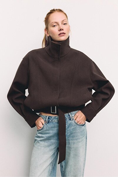 Stradivarius Oversize soft-touch bomber jacket