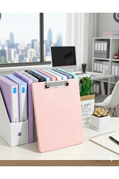 Flow Sekreterlik & Kilitli Dosya Düzenleyici A4 Pembe