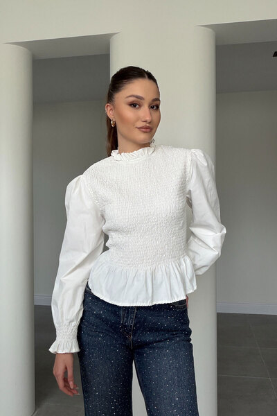 MAGARDE Gipeli Design Blouse - White