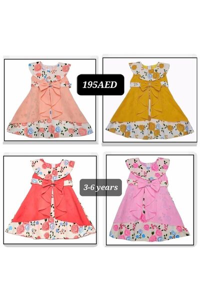 GENERAL Girls' dress, size 80-90 (3-6 years) - available in four colors