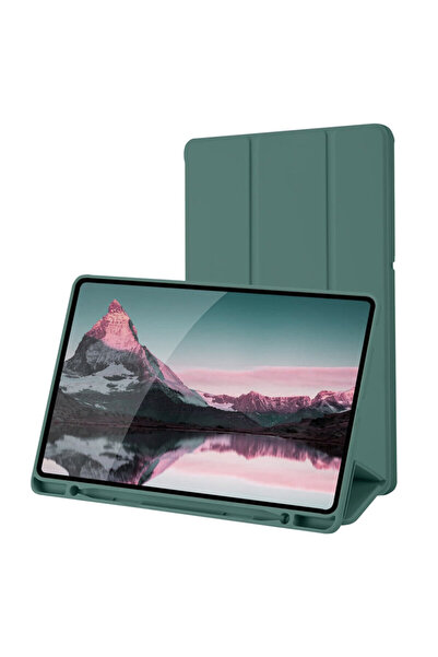 Techsuit Samsung Galaxy Tab S6 Lite 10.4 P610/P615 Flex Trifold Pen, Dark Green