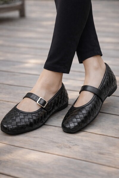 Moda Frato K-301 Удобни дамски балетни пантофки с каишка на подметката Обувки...