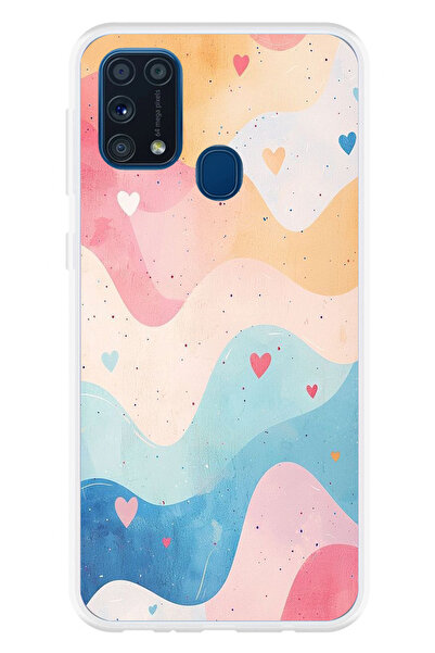 TechTree حافظة سيليكون متوافقة مع هاتف سامسونج جالاكسي M31، ملونة بألوان البا...