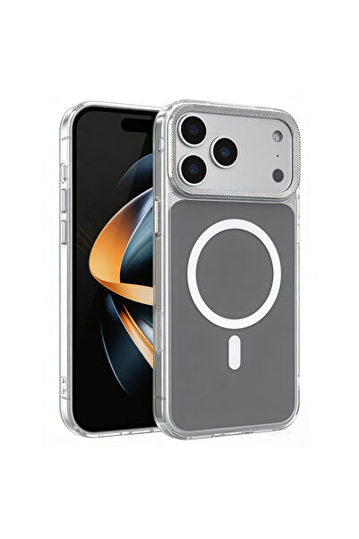 Maxcell Husa Magshield » iPhone 17, Magnetica, Butoane metalice, Clear Frame