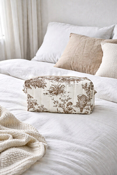 Mufincollection Вінтажна косметичка з капітоне з візерунком Toile – 23x10x10 ...