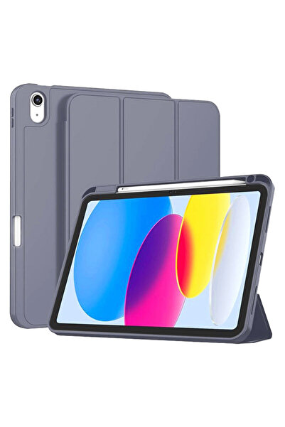 Techsuit Stilou flexibil cu trei pliante pentru iPad 10 (2022) 10.9, violet