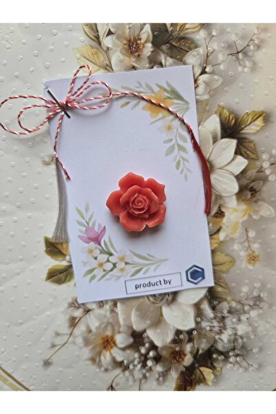 CUBIP MARTISOR HANDMADE DIN CEARA DE SOIA 100% -TRANDAFIR