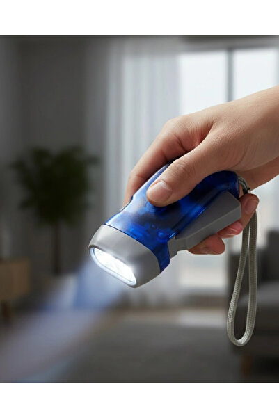 Eco Lounge Kendiliğinden Şarjlı El Feneri Pilsiz Manuel Şarjlı Güçlü Işık