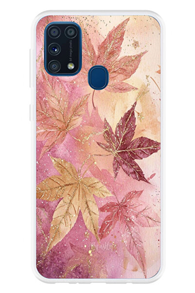 TechTree حافظة سيليكون متوافقة مع هاتف سامسونج جالاكسي M31 مطبوعة بطبعة أوراق...