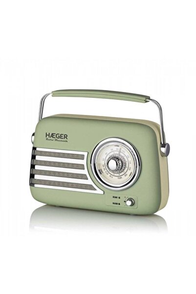 HAEGER Portable Radio with Bluetooth Retro 5W, 20 Hours Battery Life, AM/FM, ...