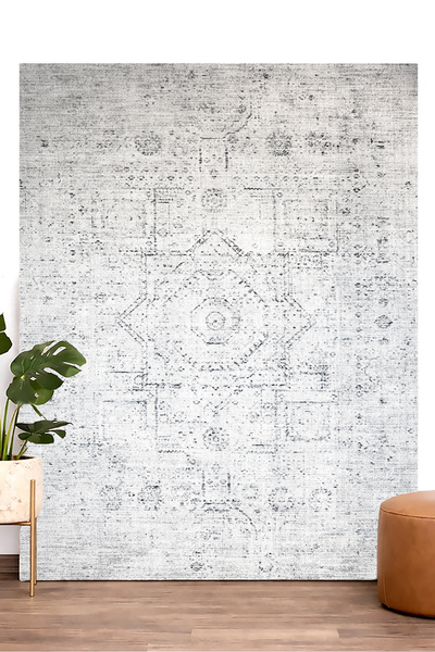 Decomia Home Sisal Renkli Vintage Desenli Retro Salon Halısı Mutfak Halısı Ko...