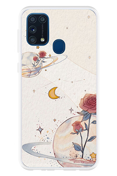 TechTree حافظة سيليكون متوافقة مع هاتف سامسونج جالاكسي M31 مطبوعة عليها كوكب ...